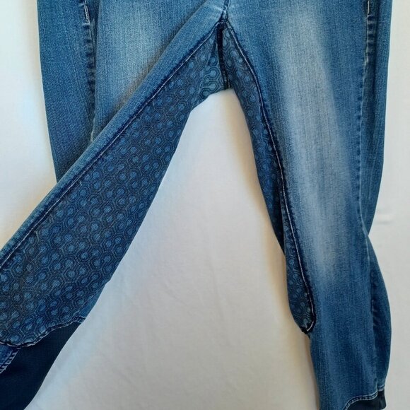 Ariat Riding Britches Blue Denim Jeans Straight Leg Jogger Womens size 36 Reg - Picture 4 of 14